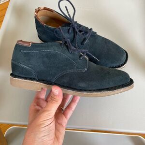 Kenneth Cole Reaction Boys Chukka Dark Navy Blue Real Suede Boots Youth 2